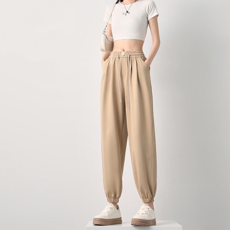 Sweatpants Women's Spring and Autumn New Loose High Waist Skinny Sweatpants Versatile Casual Leggings Lantern Harlan Pants