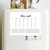 Multi-Style Magnetic Message Board: Wipeable Refrigerator Whiteboard Sticker
