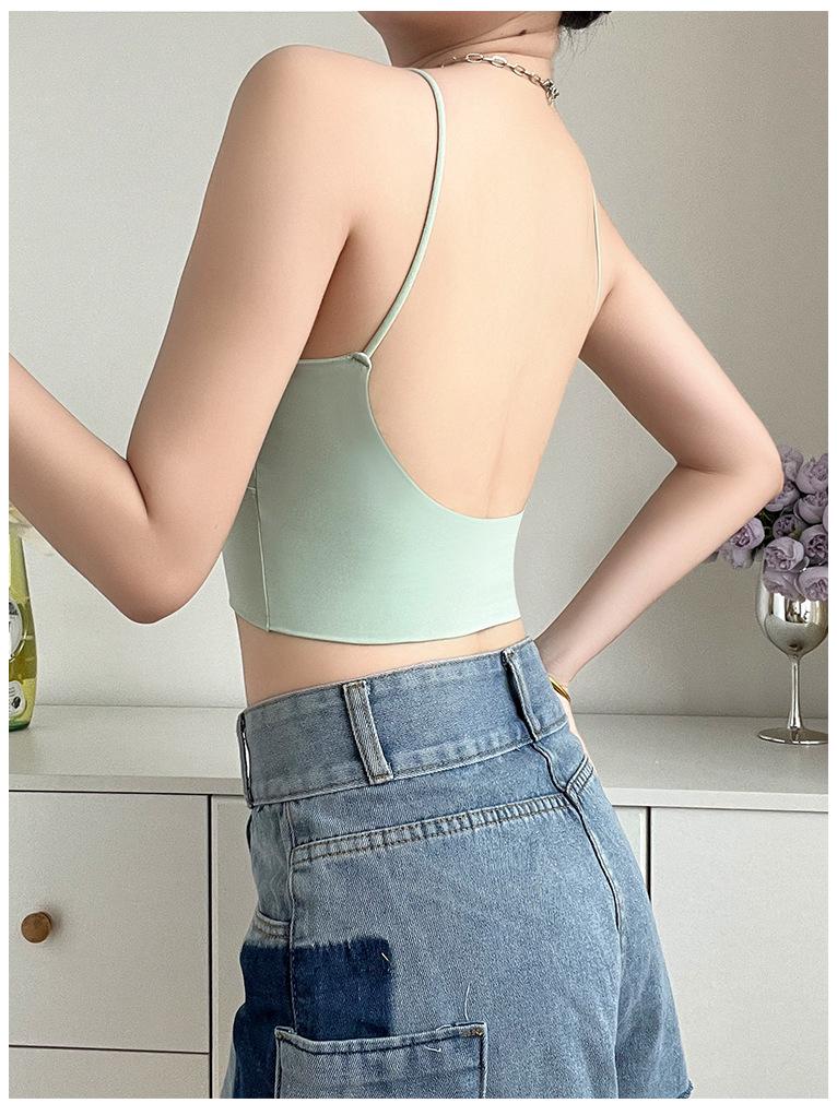 Slimming Seamless Ice Silk Camisole with Chest Pads