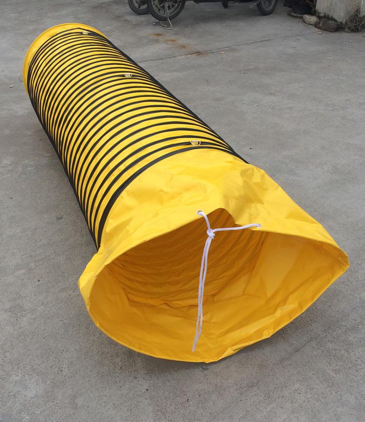 High-Temperature PVC Nylon Retractable Ventilation Duct for Mining and Tunnel Exhaust Fans
