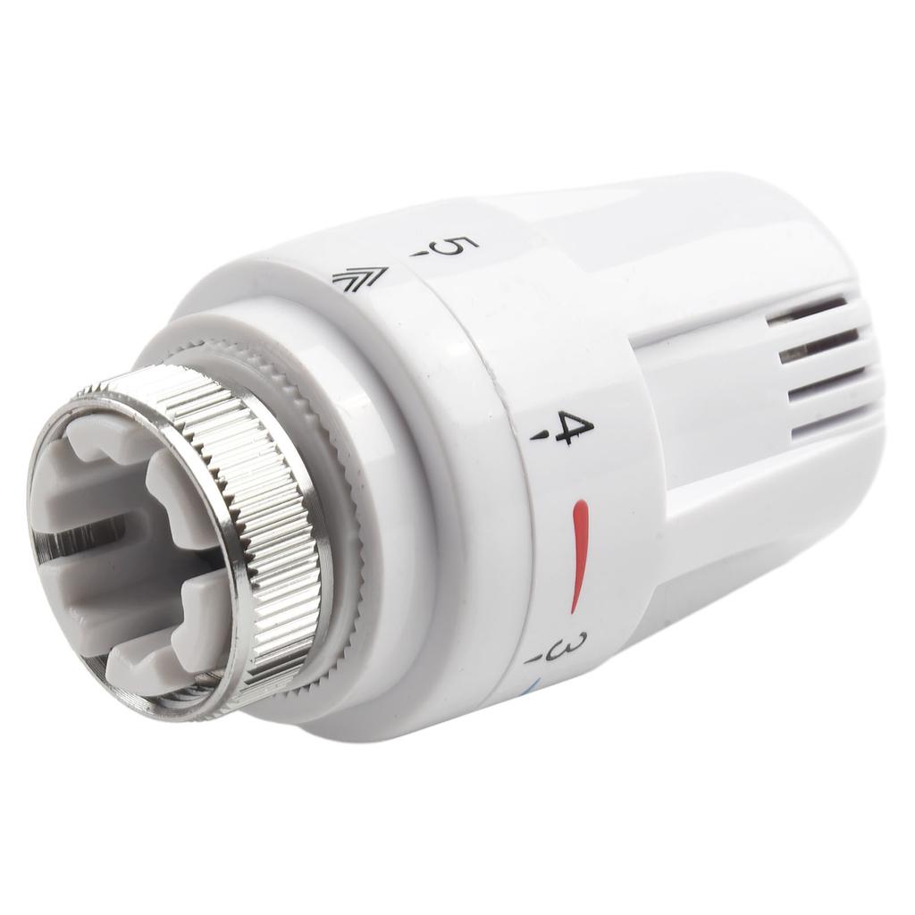 4 Stück Thermostatkopf Temperaturregelventil Thermostatheizkörper Weiß Einstellhandrad Heizkörperersatz