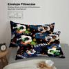 3pcs Bedding Set Cartoon Football 3D PrintED Brushed Comfortable Duvet Cover King Queen Twin Single Size Bithday Gift Room Decor