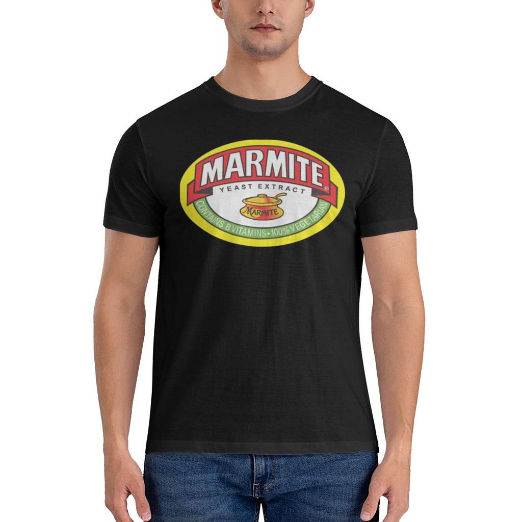 Marmite Logos Loose Tshirt Japanese Style City Boy Everyday Versatility Short Sleeve