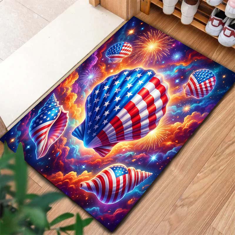 American Animal Pattern Square Carpet,Area Rug,Carpet Rug for Living Room Bedroom Sofa Playroom Decor,Non-slip Floor Mat,Holiday Birthday Gifts