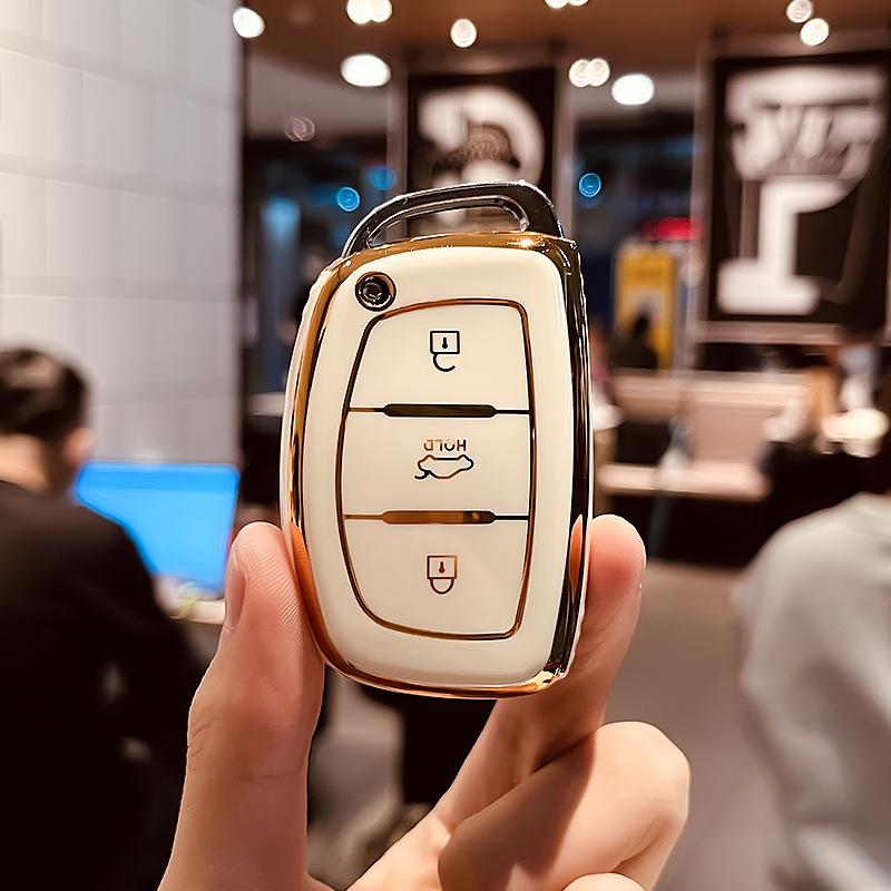 

Подходит для современных чехлов для ключей 2021Newix35Lafestaix257 с пряжкой для автомобильной сумки Elantra поколения Elantra As Shown in the Figure12