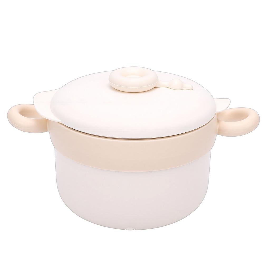 Electric Lunch Box 304 Stainless Steel Insulated Cordless Food Warmer Bowl 470ML Large Capacity No Water Needed