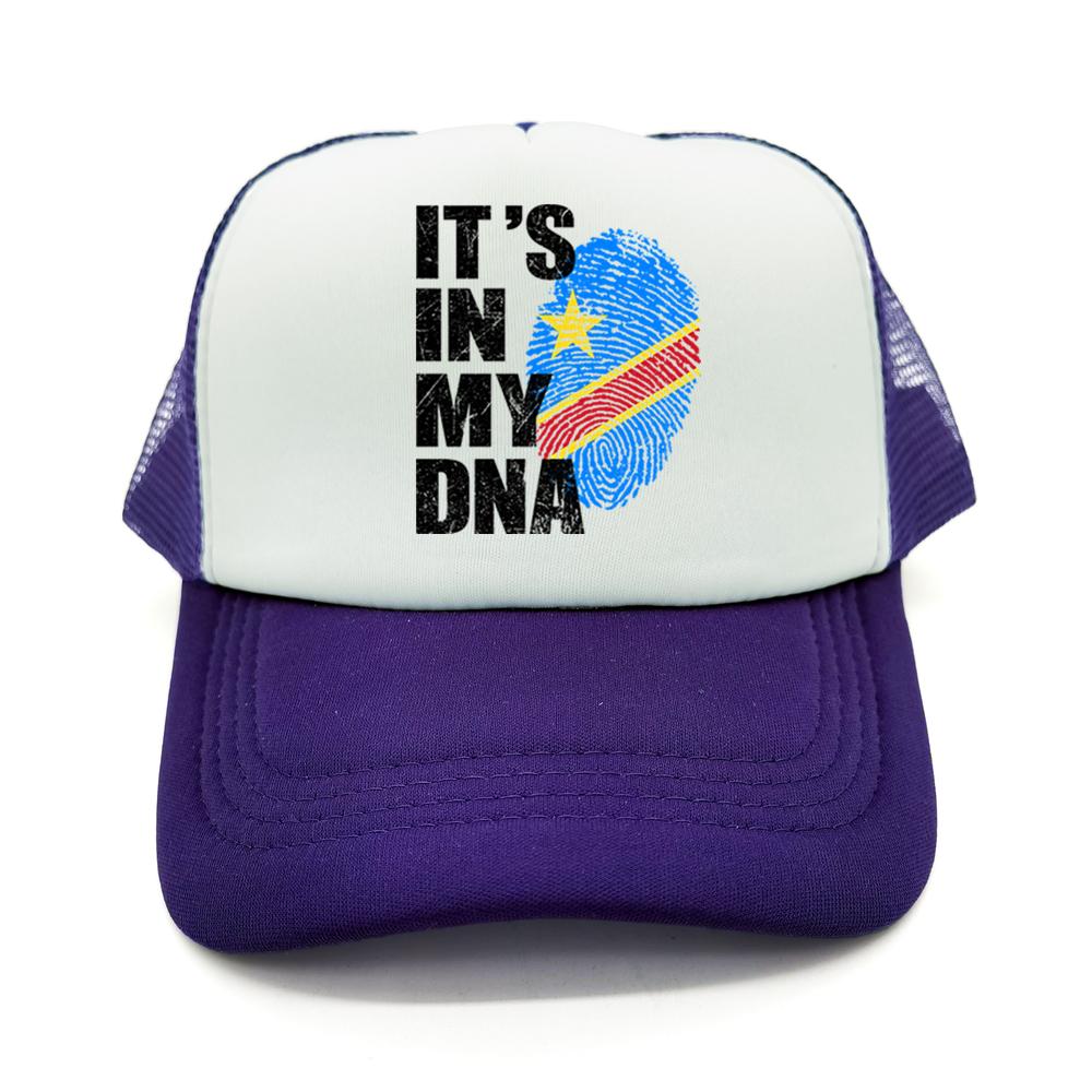 Democratic Congo Flag Trucker Hat Adjustable Mesh Baseball Cap Patriotic Congo Casual Sun Hats for Unisex Women