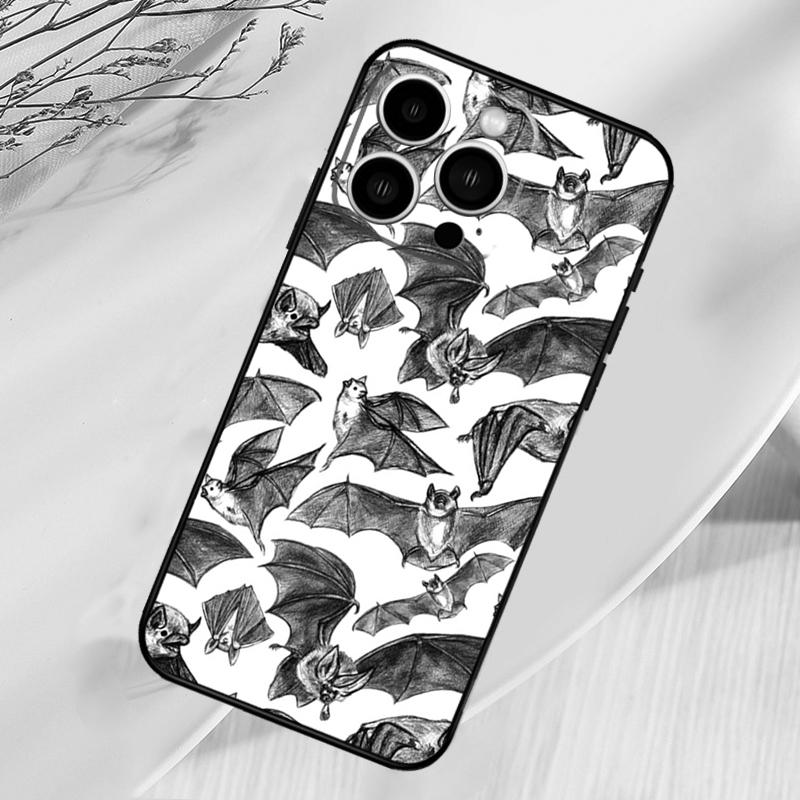 Halloween Bat Phone Case For iPhone 16 Pro Max 15 14 12 11 13 17 Pro Max Plus 12 13 Mini 16e 17 Air Cover