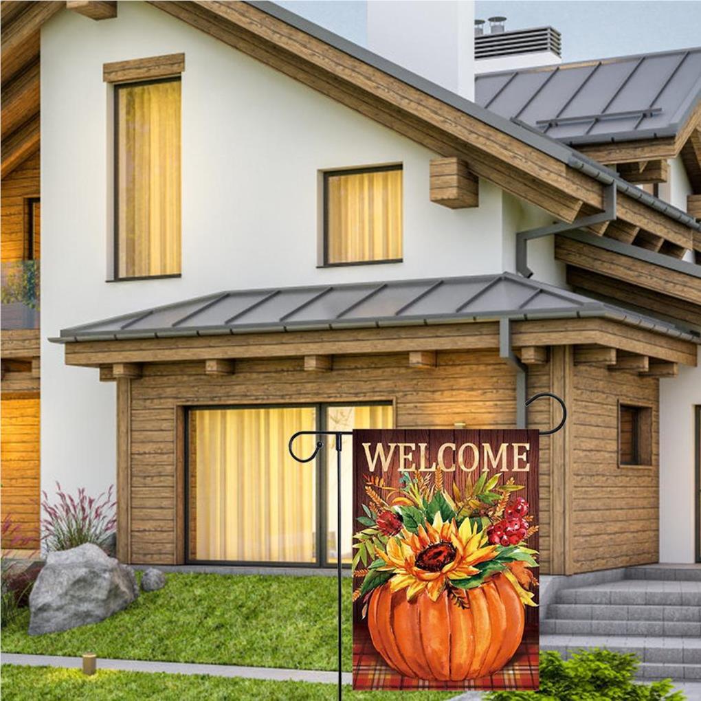 Gartenflagge Jubiläum Haushaltszubehör Heimaufkleber Handwerkskunst Widerstandsfähigkeit Hofdekoration Mehrzweck Saisondeko