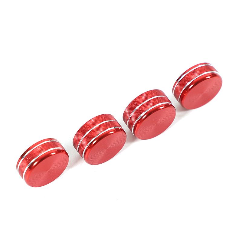 For Cadillac Escalade 2007-2014 Aluminum Alloy Car Air Condition Audio Volume Control Knob Trim Ring Accesories