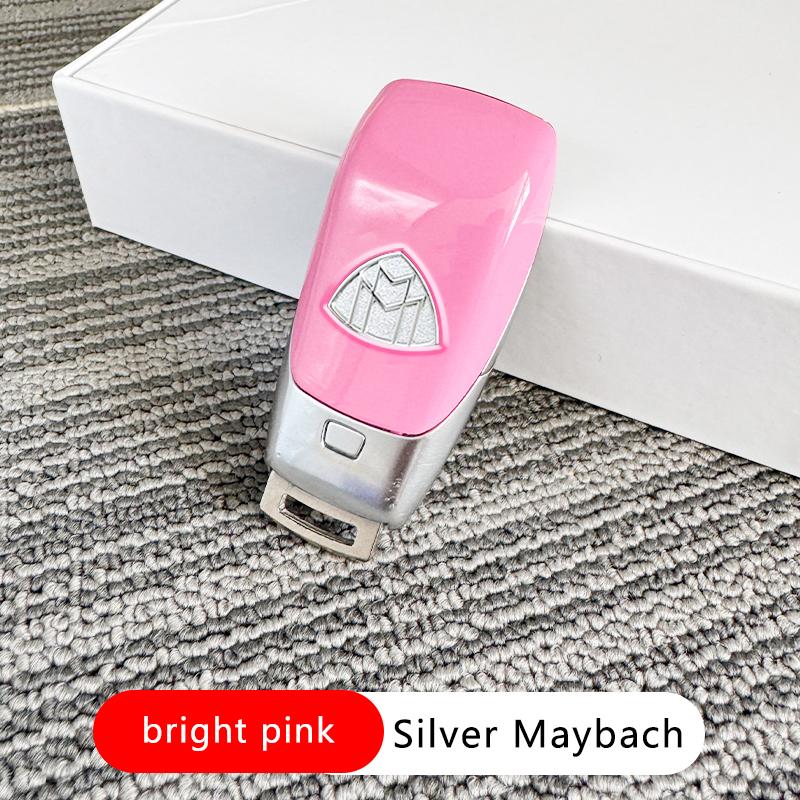 for Black Silver AFFALTERBACH Maybach Brabus Car Key Remote Accessories Key Case Shell Protective Sticker For Mercedes Benz AMG UYE6