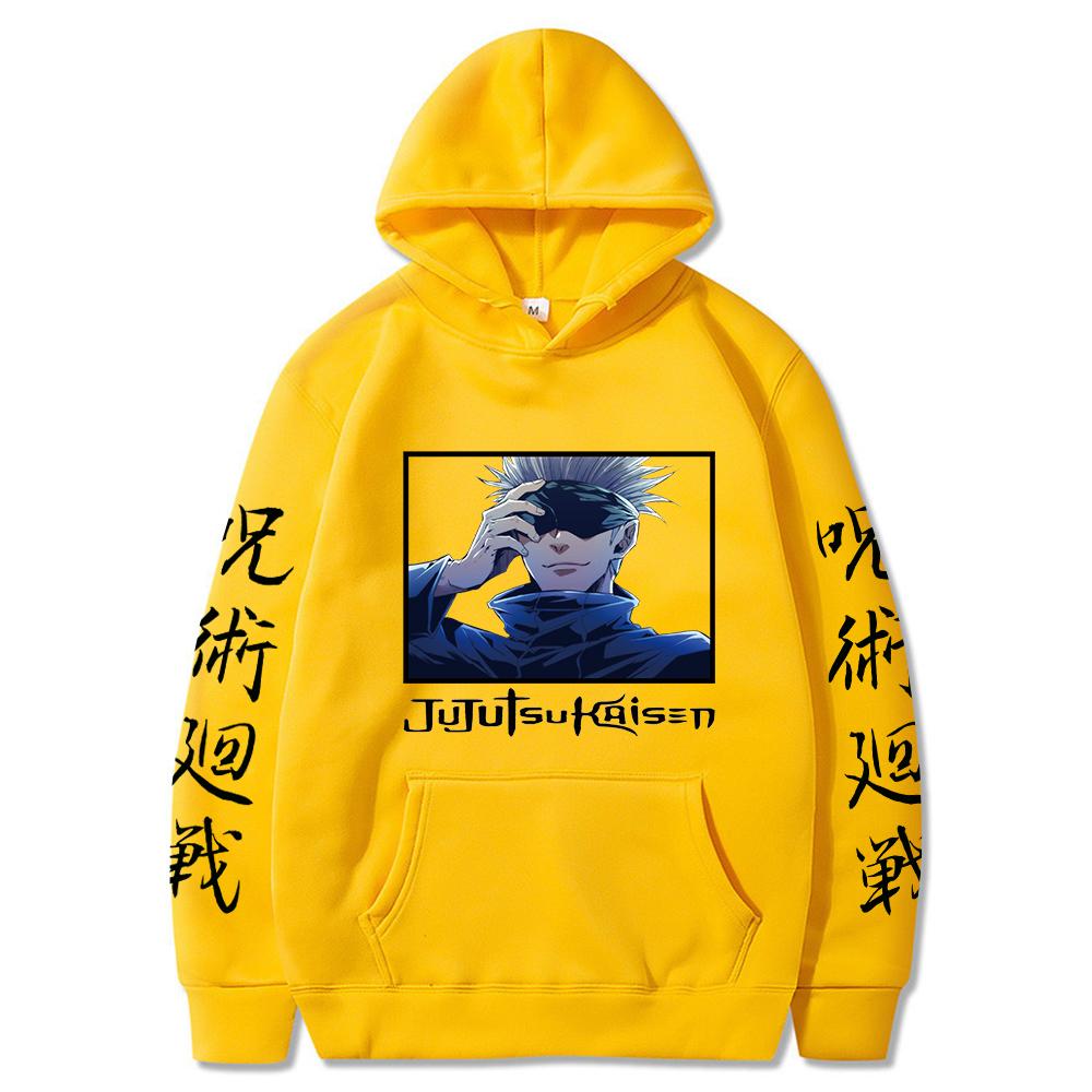 

Jujutsu Kaisen 2025 Hot Anime Graphic Hoodies Vintage Oversized Hooded Sweatshirt Long Sleeves Cotton Hoodie Men Women Clothes 3XL