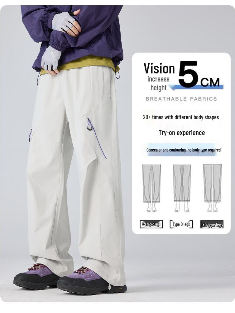 Unisex Quick-Drying Mountain-Style Outdoor Pants – Lightweight, Waterproof, Spring/Summer Casual Wear for Work or Sports