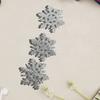 Snowflake Barrettes Studded Christmas Glitter Elegant Snowflake Hair Clip Christmas for Women, Snowflake