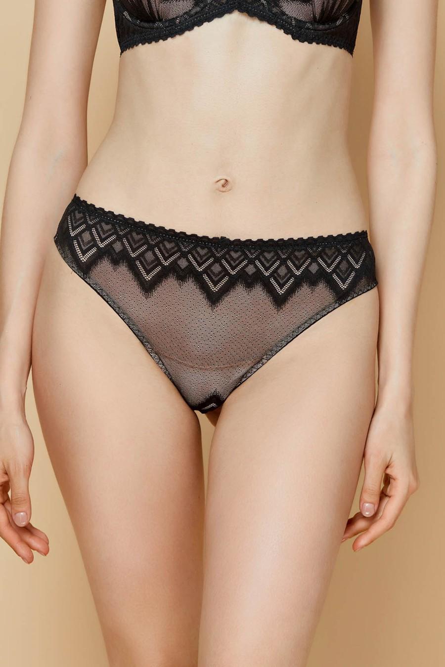 

Трусики бразилиана Anabel Arto (82206) 5(XL) прозорий колір чорний