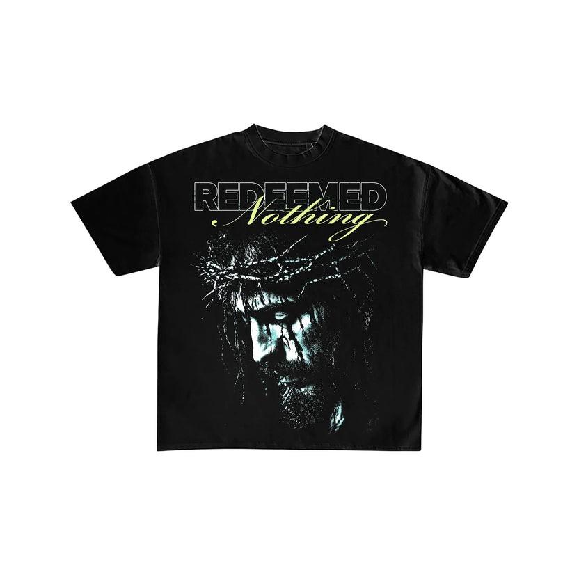 Redeemed Nothing Jesus Crown of Thorns Black T-Shirt XXXXL