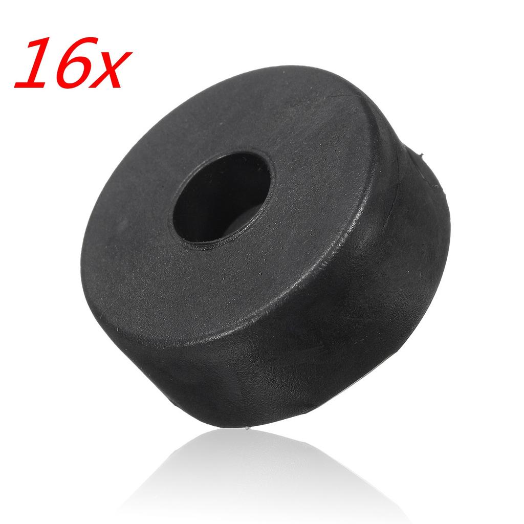 uxcell Rubber Square Pad Furniture Chair Feet Protector 25mmx25mm 2Pcs Black