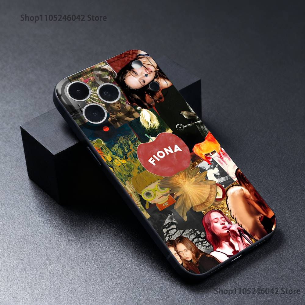 F-Fiona A-Apple Phone Case For iPhone 17,16,15,14,13,12,11,Pro,Max,Plus Black Soft Cover
