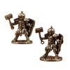 Brass Ornament Pumpkin Soldier Small Ornament Soldier Model Figure Toy Ornament Creative Handicraft Ornament