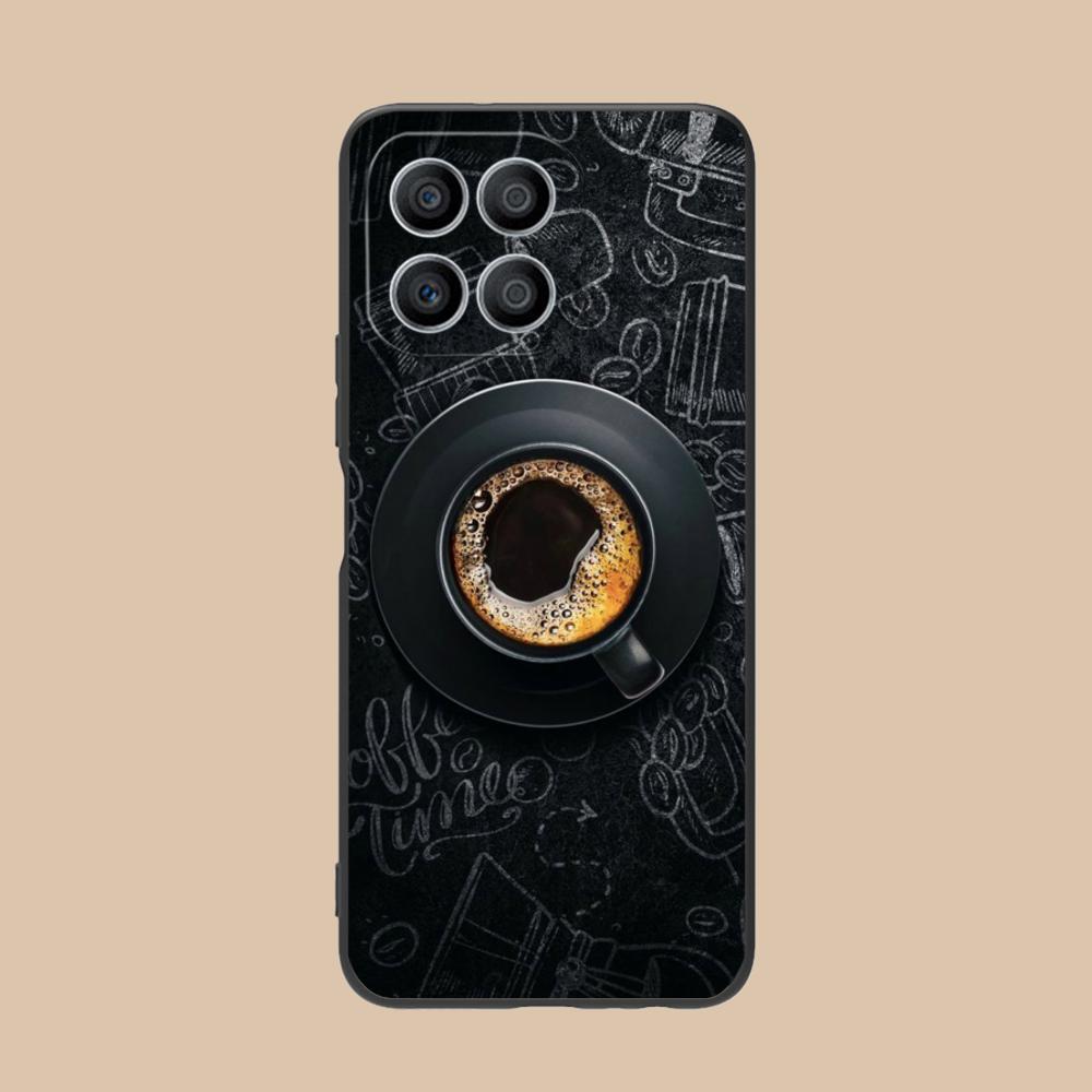 Kaffeebohnen Mattes TPU Handyhülle für Honor 90 80 70 60 50 30 20 10 9 8 7 Pro S SE Lite 5G Bunte Druckabdeckung