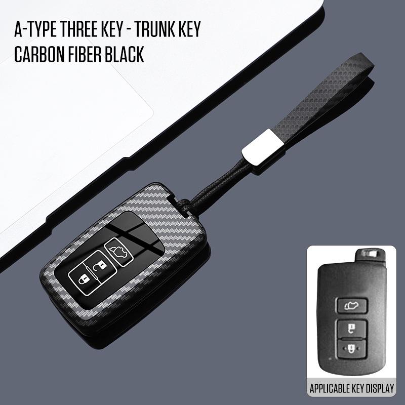 Housse de clé premium pour Toyota Land Cruiser, Prado, Prius importés