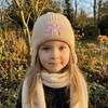 2pcs Windproof Beanie Warm Knited Hat Cozy Kids Earflap Hats  School