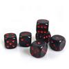 Acrylic 16mm Dices Set Colorful Six Sided Dices Cubes with Dots Playing Square Blocks Kids Math Teaching Educational Toy