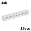 MOC Technology Assemble Particles Brick 1x8 with 7 Holes 3702 DIY Brick Playset Learning  Educational Toys  Playsets for Kids