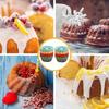 1-12PCS Silicone Cake Pan Nonstick Silicone Cake Molds Baking Cake for Jello Gelatin Cake Brownie and Bread Withstand Temperature from -40℉ to 446℉