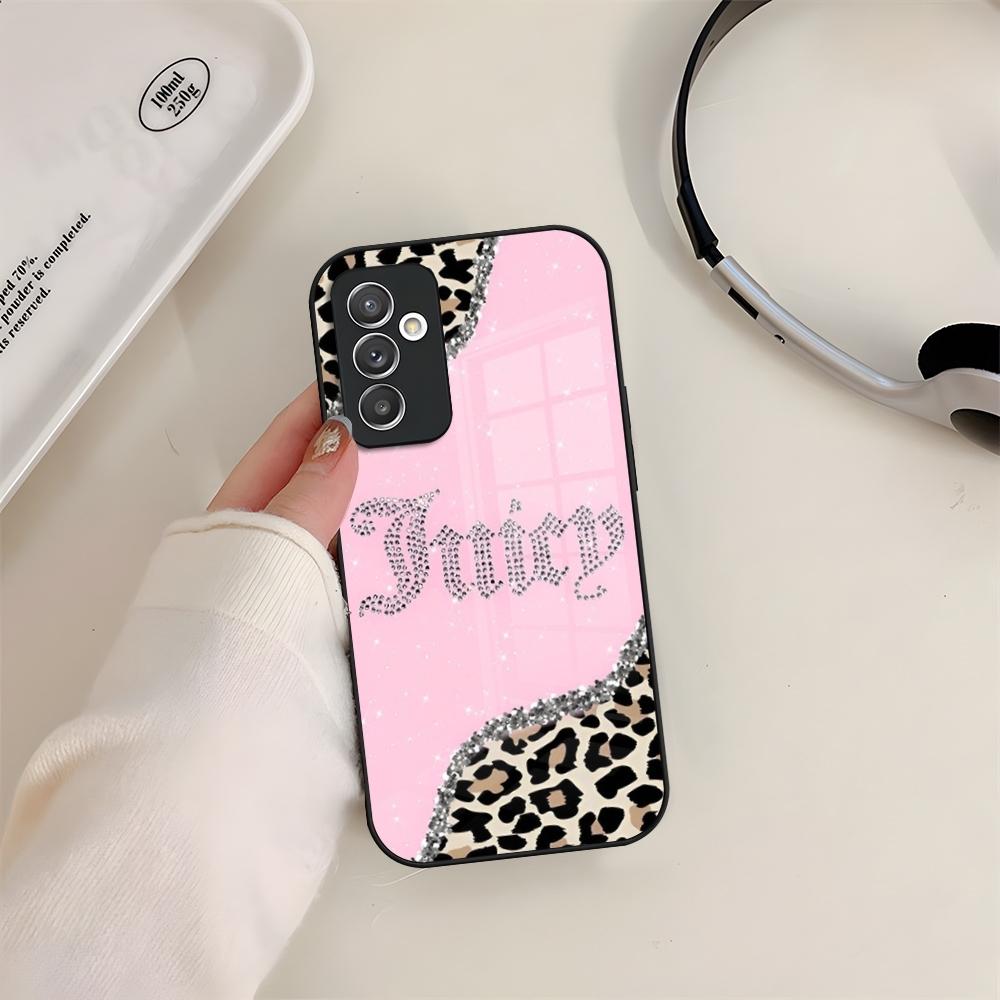 J-JuicysS Couture Phone Case Glass For Samsung S24 S26 S23 S20 S25 S21 S22 Ultra Fe Plus A05 A06 A16 A26 A36 A56 Coque