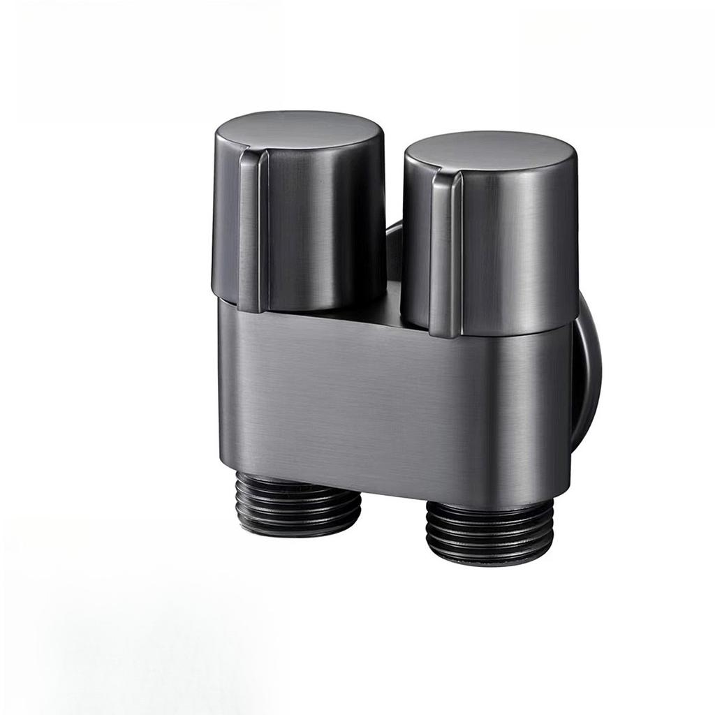 1/2'' European Triangle Valve Hot and Cold Water Stop Universal Retro Angle Valves All Copper Toilet Bathroom