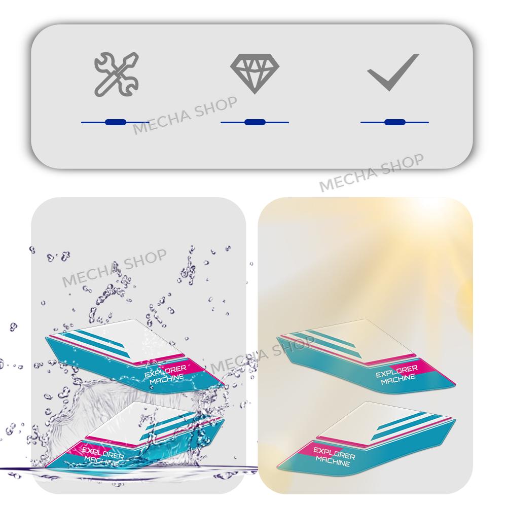 For CFMOTO 800MTX 800 MT X 2025 2026 Motorcycle Accessories Tank Pad Combination 3D Resin Sticker Kit Decal