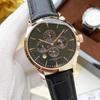 Business Casual Men's Automatic Stainless Steel Mechanical Watch Leather Strap