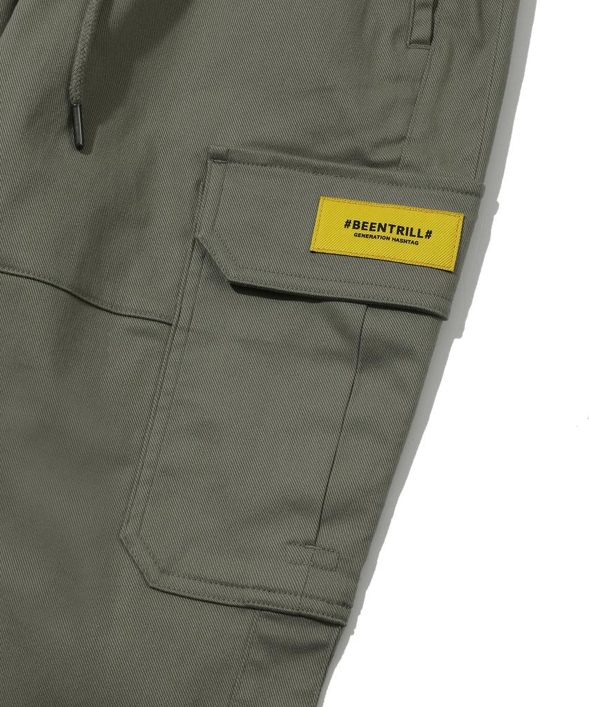 BEENTRILL Utility Cargo Jogger Pants (Warm Khaki) (F/W Item)
