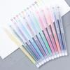 24/12PCS/Box Color Gel Pen Refill Kit Kawaii 05mm Candy Colors Ballpoint Pens Student Office Writing Pens School Stationery