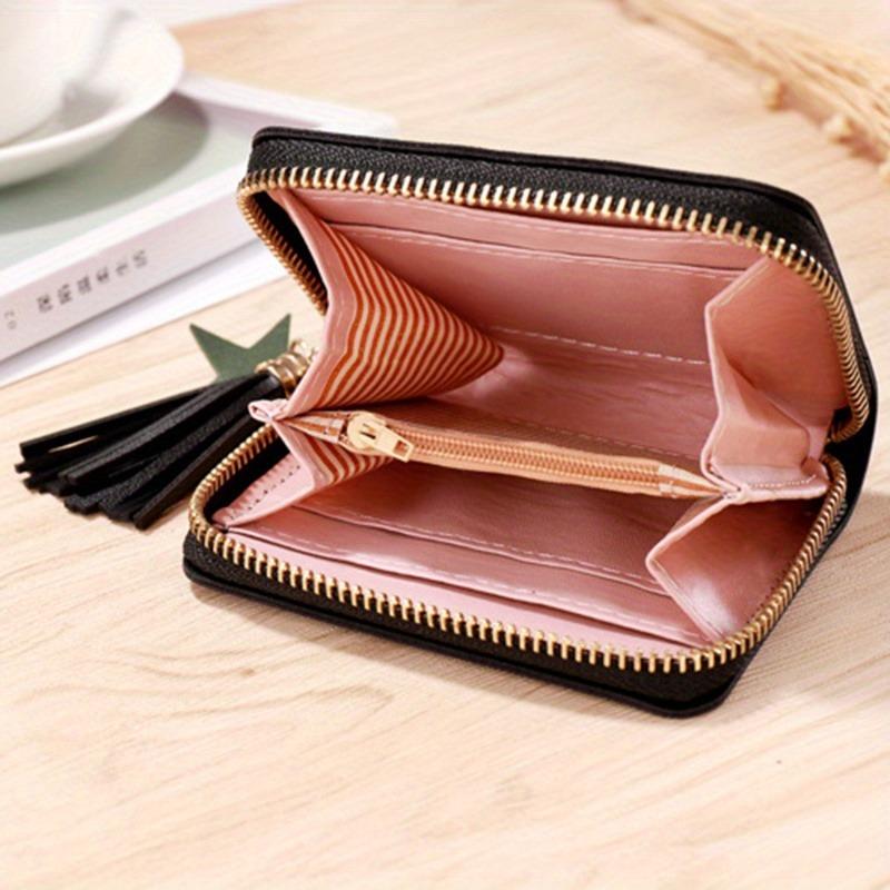 Women Small Wallet Ladies Mini Tassel Wallet Cute Short Zipper Lovely Pu Leather Coin Purse Female Hand Wallet Cartera
