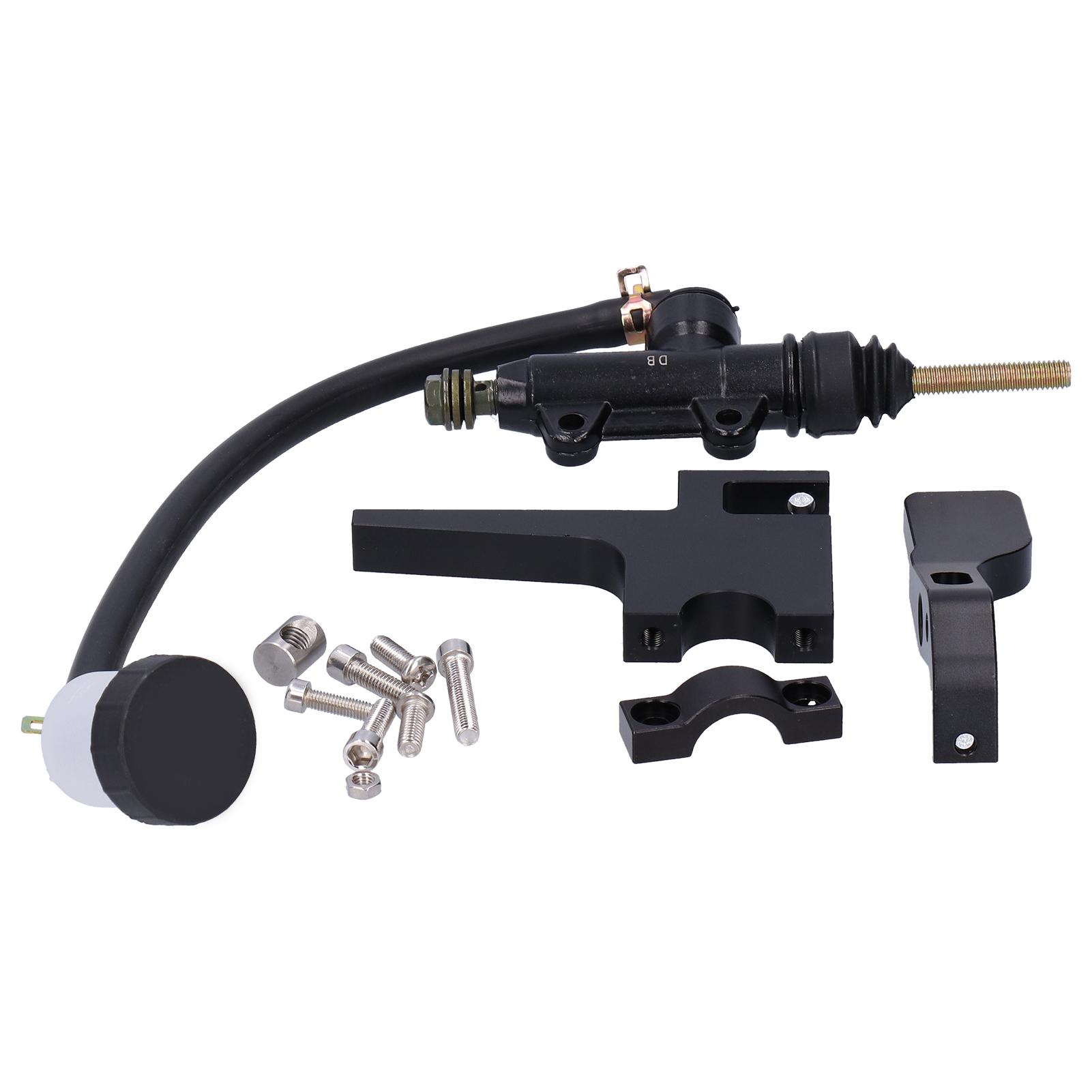 

7 8in Motorcycle Clutch Thumb Brake Lever Rear Master Pump Cylinder Handle Kit Aluminium Alloy