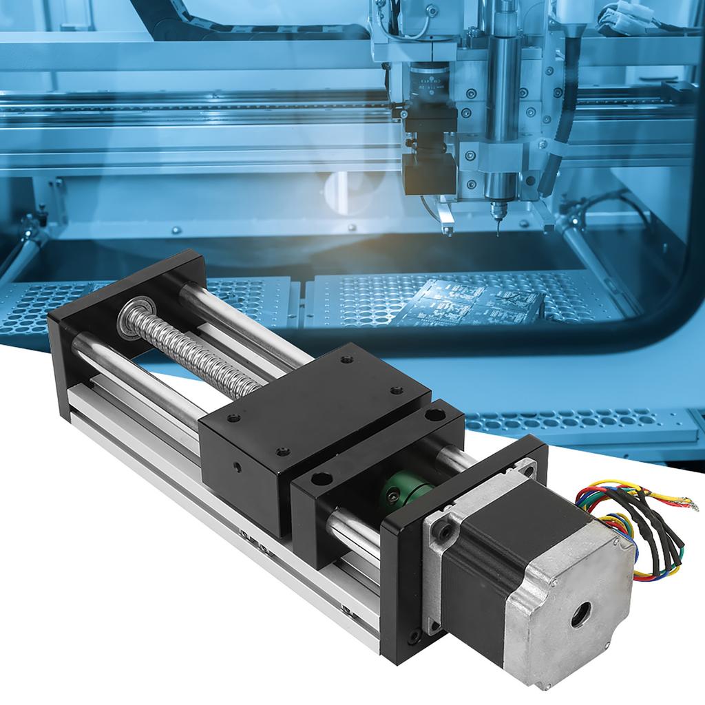 400mm Effektiver Verfahrweg Schienen-Gleittisch mit Nema23 57 Schrittmotor Linearmotion Nema23 Schrittmotor Bewegungssystem