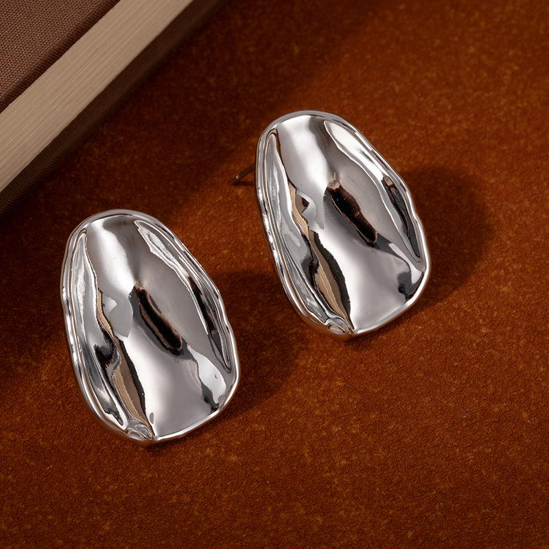Exaggerated Floral Petal Earrings: Multi-layered Niche Design with a European & American Style