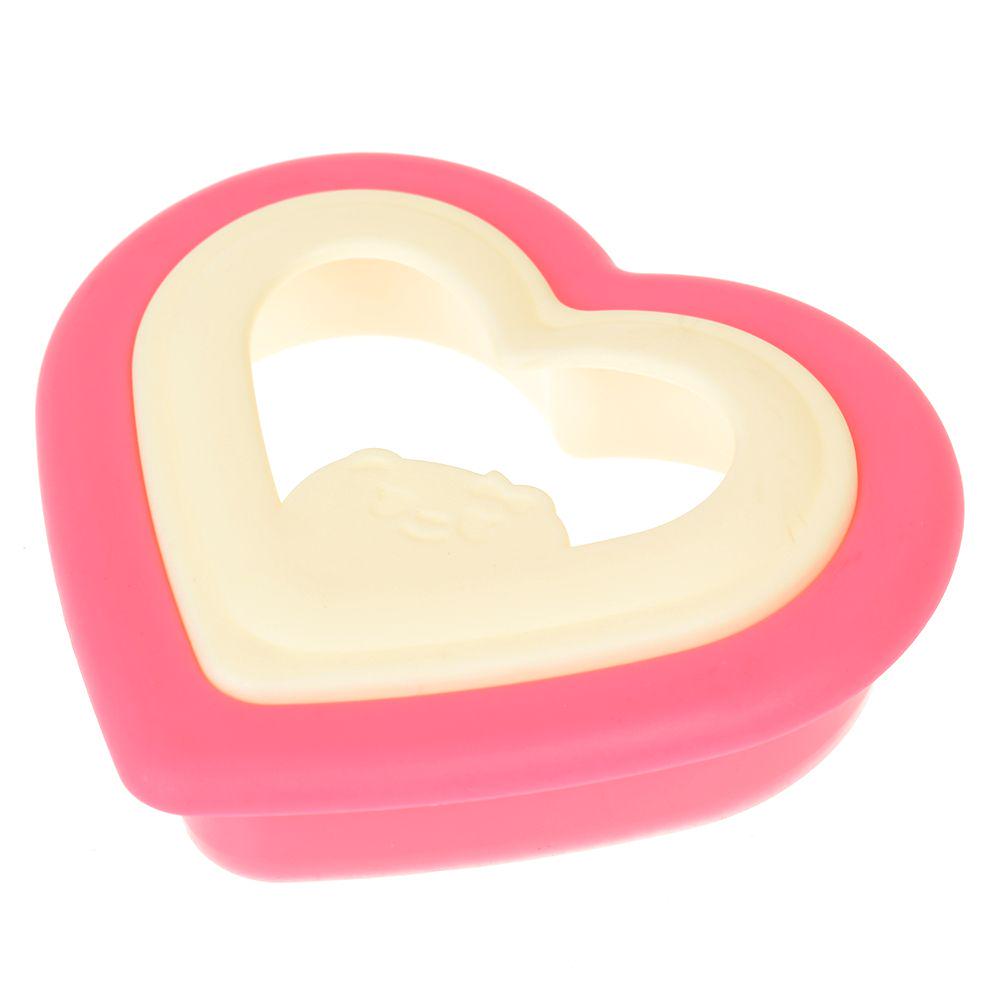 Pink Bread Mold DIY Food Tool Toast Tool Sandwich Cutter Cake Maker Heart Shape uygun fiyatlı