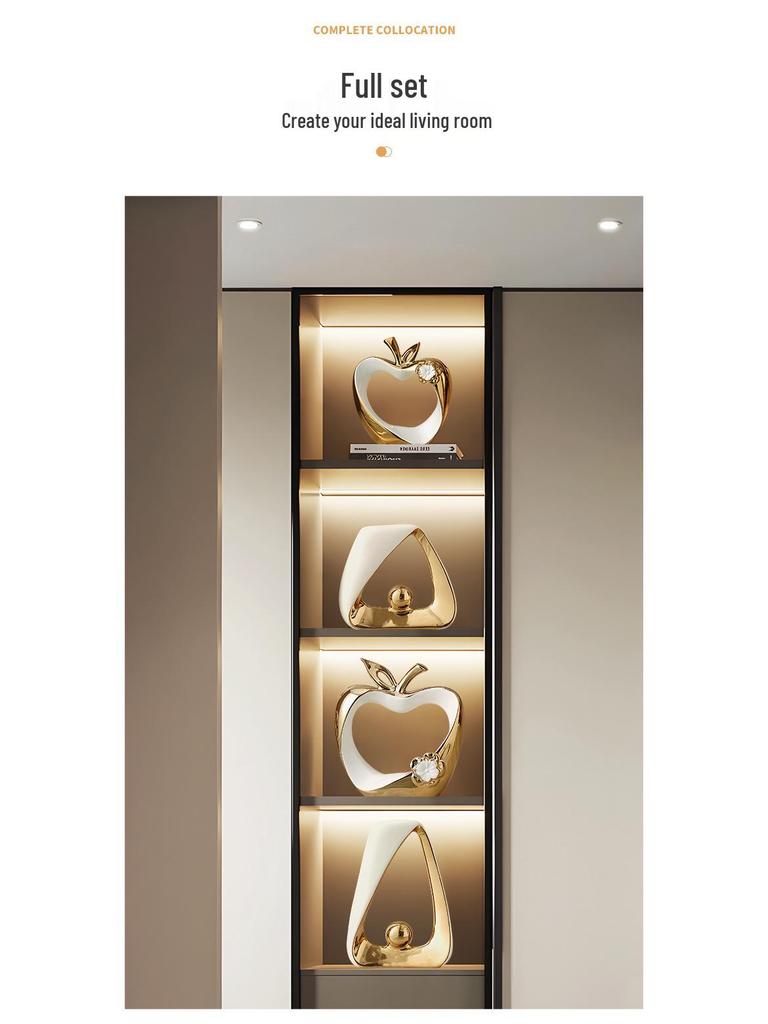 Luxurious Apple Ornament: Elegant Living Room & Hallway Décor