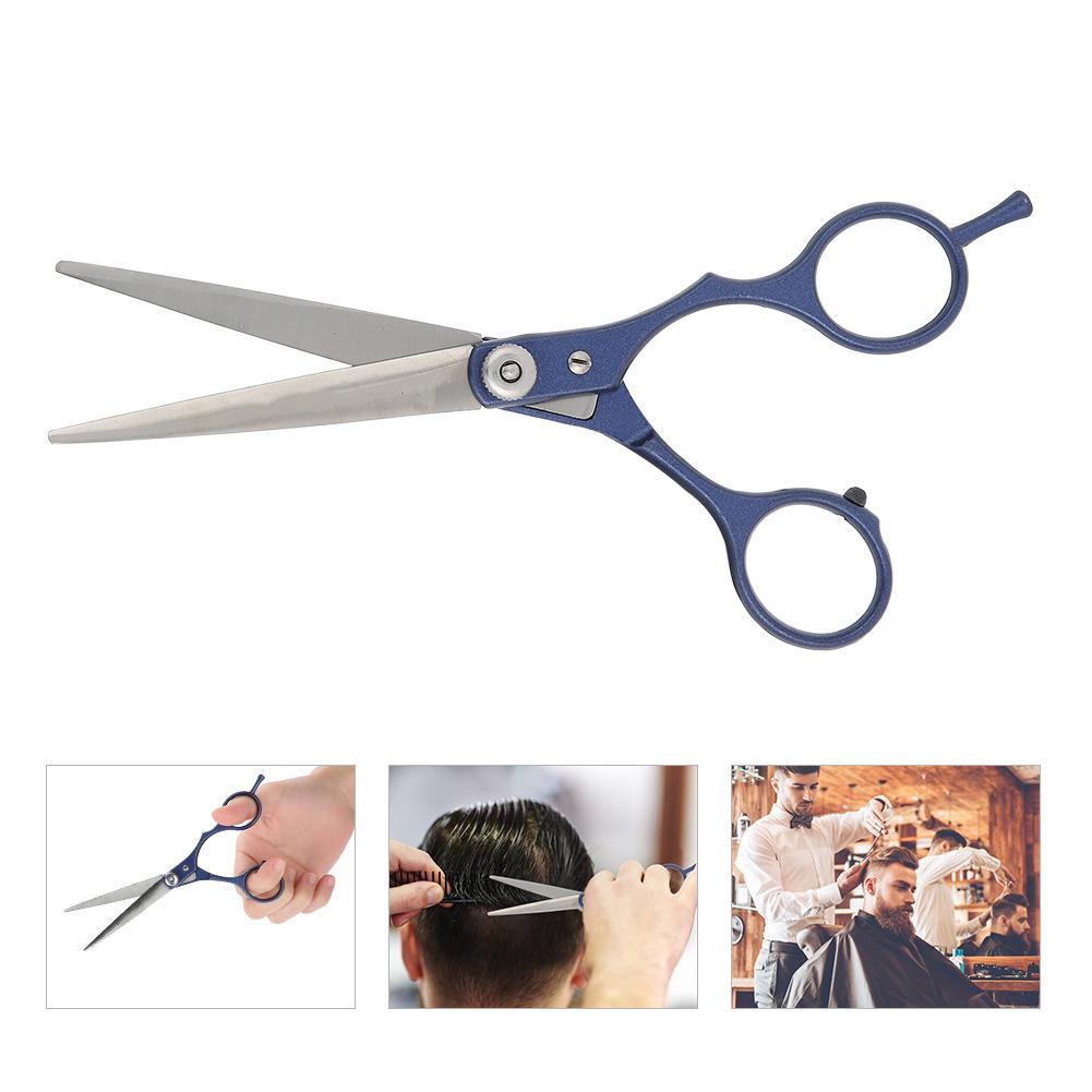 Professional Hair Cutting Scissors Barber Shears Family Salon Flat Tooth Hairdressing Tool Blue
