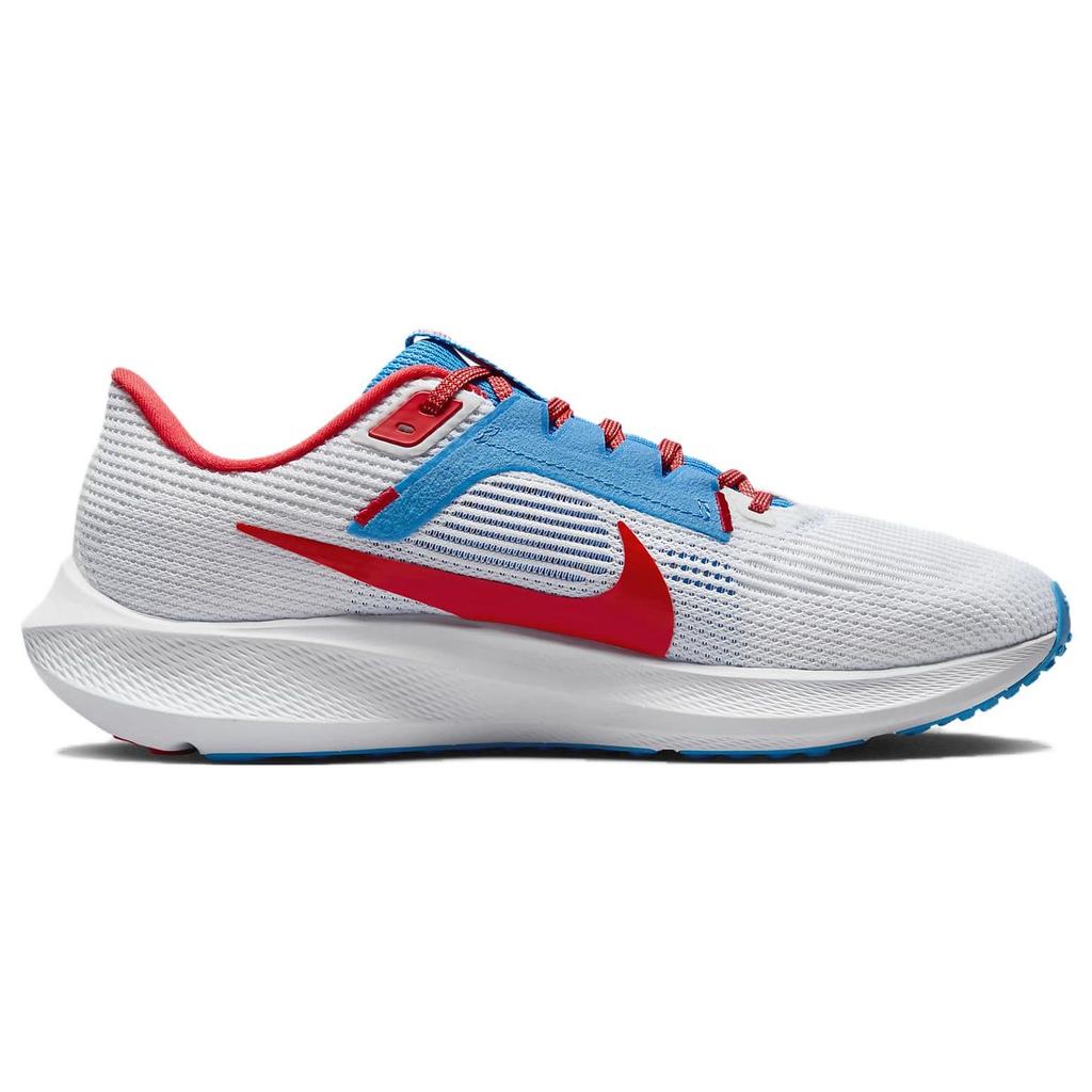 Nike Air Zoom Pegasus 40 Delaware State Men Sneakers White Blue-Glow Pimento DZ5955-100