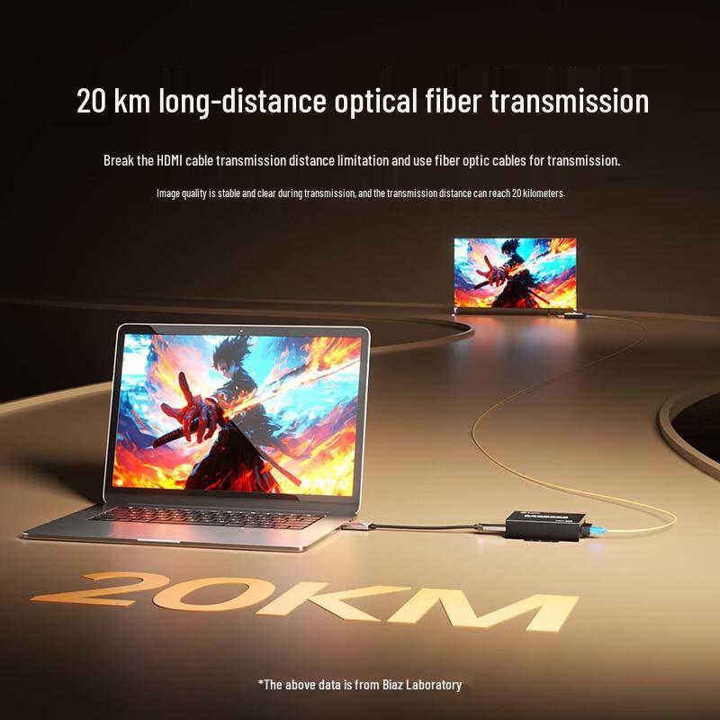 BIAZE HDMI Fiber Optic Extender with Loop-out