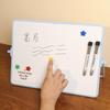 Funik Dubbelsidig Magnetisk Raderbar Whiteboard för Barn - Skriv- och Ritbord för Skrivbord med Ställ