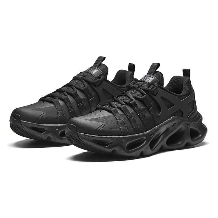 Anta Grid Runner Fashion Comfortable Versatile Shock Absorption Increased Height Rebound Low Top Casual Shoes Men Sneaker 112618802-1
