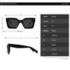 Fashion Vintage Big Frame Square Sunglasses UV400 Luxury Brand Designer Shades for Women Men Travel