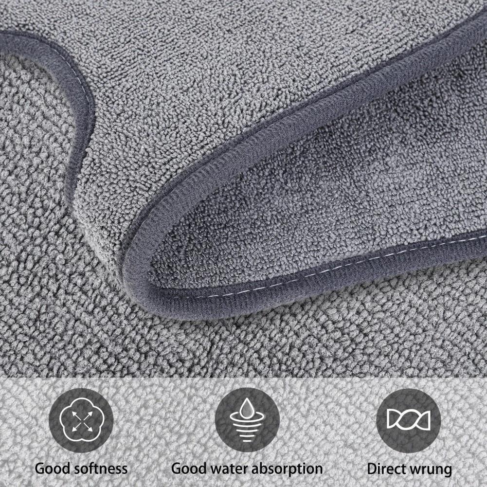 1Pc Kitchen Faucet Absorbent Mat Sink Splash Guard Microfiber Faucet Splash Catcher Countertop Protector for Kitchen Bathroom LS