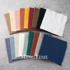 20pcs 32x32cm Cotton Gauze Table Napkins Bohemian Wedding Decor Vintage Western Style Bridal Party Dinner Cloth Accessories