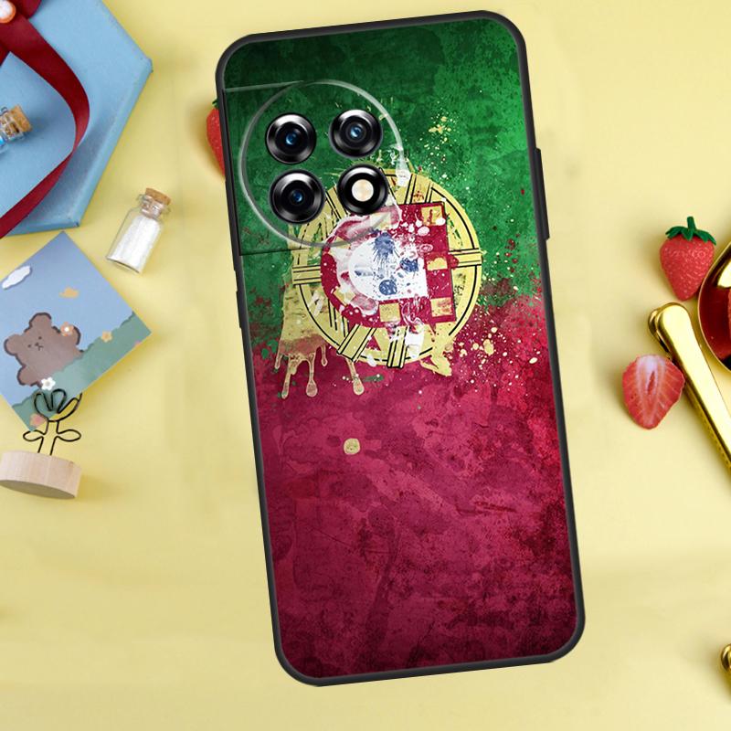 Portugal Flag Case For OnePlus Nord 5 CE 2 3 4 Lite N20 N30 OnePlus 15 12R 13R 13 12 11 10 10T 13T Cover